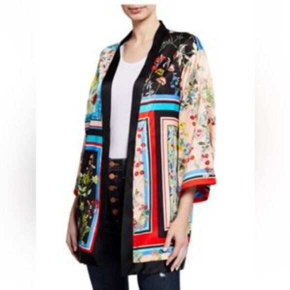 Alice + Olivia Koko Patchwork Printed Kimono - Picture 14 of 14